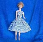 Vintage 1963 Bubblecut  Barbie in original "Cotton Casual" dress w/bonus outfit