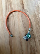 Gasdruckregler Typ A500i Butan 50mbar mit 80 cm Schlauch und Manometer