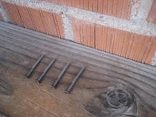 Vintage ** #6 x 1-1/2" longueur *** vis à bois à tête plate fendue lot de 4 USA