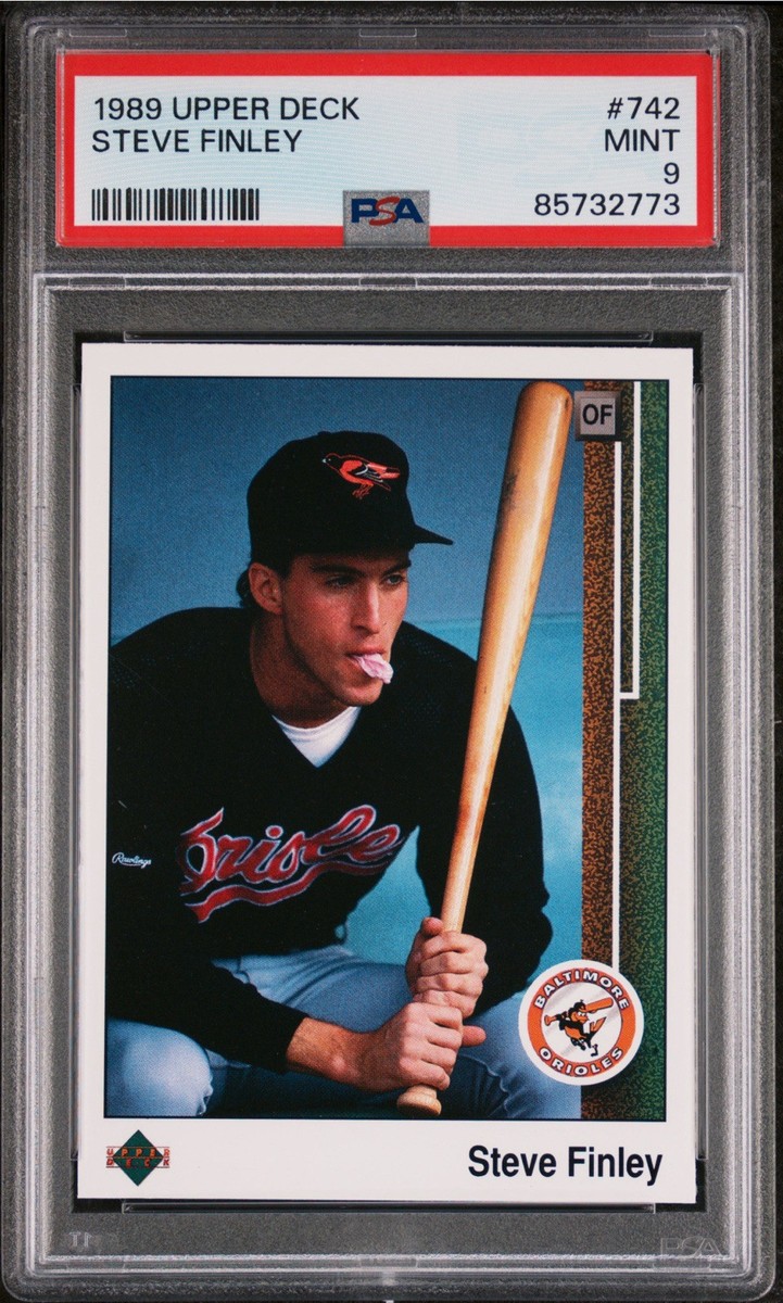 ジッタリンジン　スコアTENTASTIC! from 8-9-10 1989 Upper Deck Steve Finley #742 PSA 9 Mint Baltimore Orioles | eBay