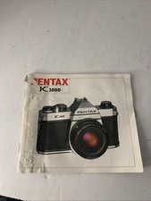 Pentax K1000 Film Camera User Manual Guide Instructions Information