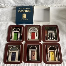 Box of 6 Coasters Georgian Doors Picture Press Made in Ireland