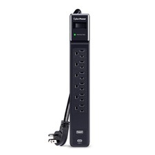 CyberPower CSP604UC 6-Outlet Home/Office Surge Protector with USB-A and USB-C Po