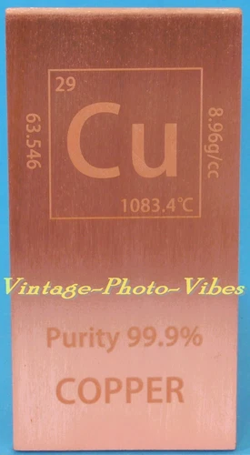 COPPER Bar 425g 99.9% PURE Copper Investment BULLION Bar 29th Element Cu