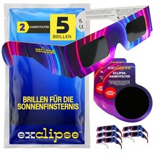 Sonnenfinsternisbrille 5Er-Pack Mit Handy-Filter …