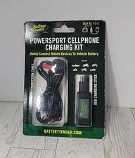 Portable USB Charging Adapter for 12V Powersport Vehicle Battery Charging