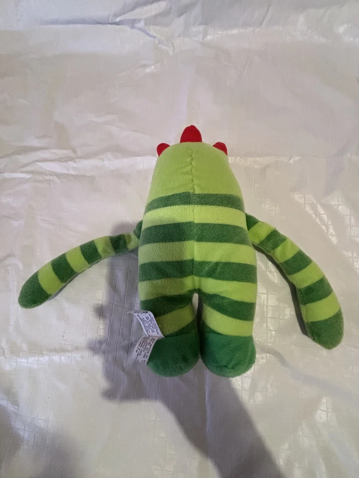 Peluche Yo Gabba Gabba Brobee 2010 10" Nanco peluche juguete verde Foto 4 de 4