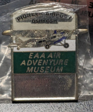NEW EAA Air Adventure Museum - Pioneer Airport Oshkosh WI Enamel Lapel Hat Pin
