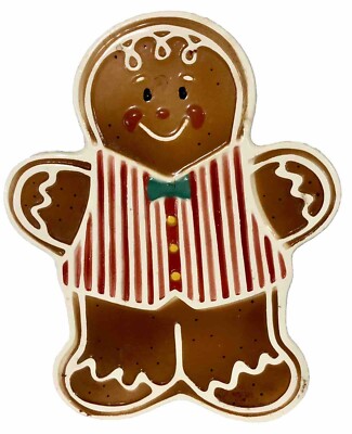 Avon Gift Collection Jolly N' Sweet Gingerbread Treat Ceramic Trivet VINTAGE B52