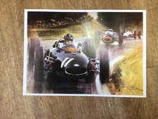 Graham Hill In BRM By Michael Turner Print