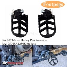 For Harley Pan America 1250 RA1250 Footpegs Foot Pegs Black MX Style Motorcycle