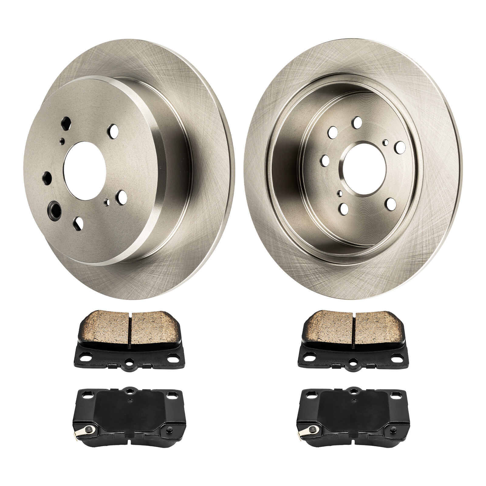 Ceramic Brake Pads & Rear Rotors Kit for 2006-2013 Lexus IS250