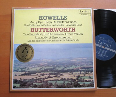 SRCS 69 Howells Butterworth English Idylls Adrian Boult 1975 Lyrita Stereo NM