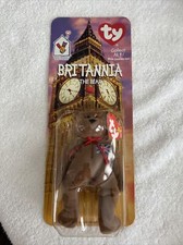 McDONALDS TY BEANIE BABY BRITANNIA THE BEAR RARE WITH 2 TAG ERRORS 1993 OAKBROOK