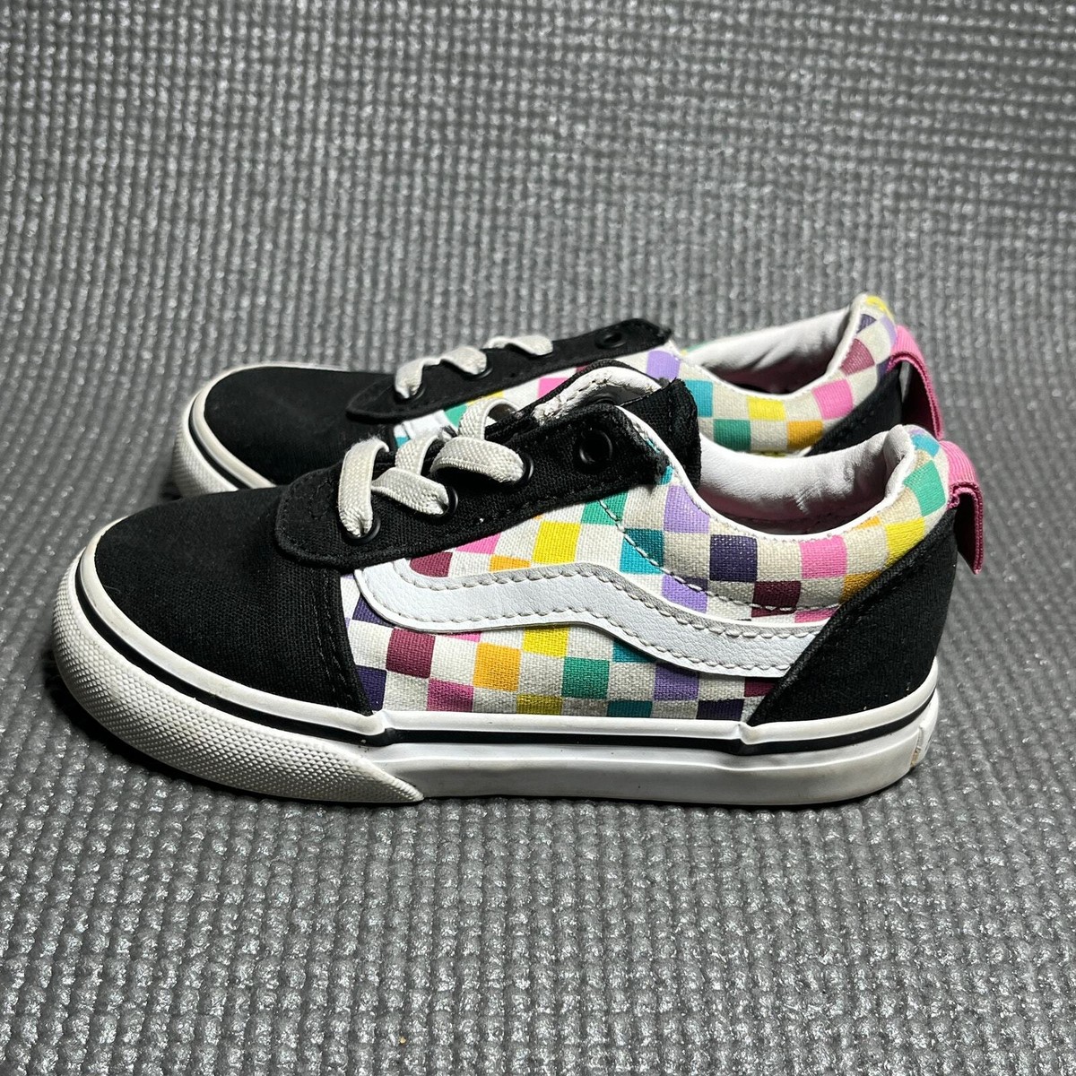 Vans Sk8 Vans Ward Rainbow Checkered Skate Shoes Vans Ward Party