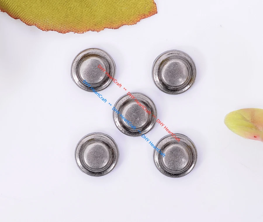 50X Retro Silver Round Metal Leathercraft Decorative Fast Rivet Stud Conchos - Image 4 of 4
