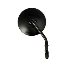 Motorrad Spiegel rund Classic Style schwarz für Harley Davidson Chopper rechts