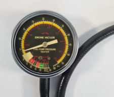 Vintage Engine Vacuum Gauge Fuel Pump Pressure Tester
