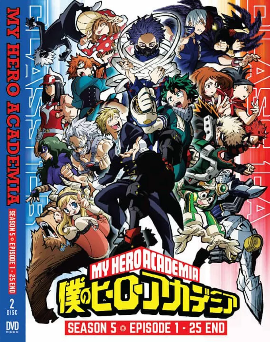 DVD Boku No My Hero Academia (Season 5: VOL.1 - 25 End) English Dubbed  Version