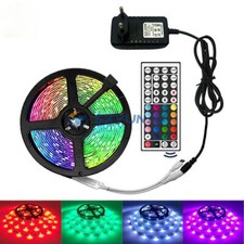 RGB 5050 SMD 2835 LED Strip Light Flexible Ribbon RGB Stripe 5M 10M 15M tape kit