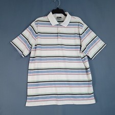 Nike Dri-Fit Men's Golf Polo Shirt Short Sleeve Multicolor Striped Size L