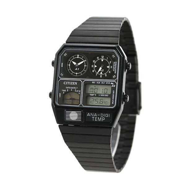 時計 JG2103-56P llic ANA-DIGI TEMP CITIZEN ANA-DIGI TEMP JG2105-93E Black Analog Digital Men Wrist