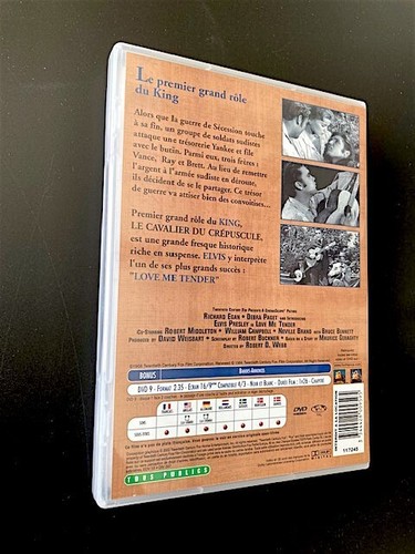 DVD - Le Cavalier du crépuscule - Love me Tender - Elvis Presley - Western 1956 - Foto 2 di 2