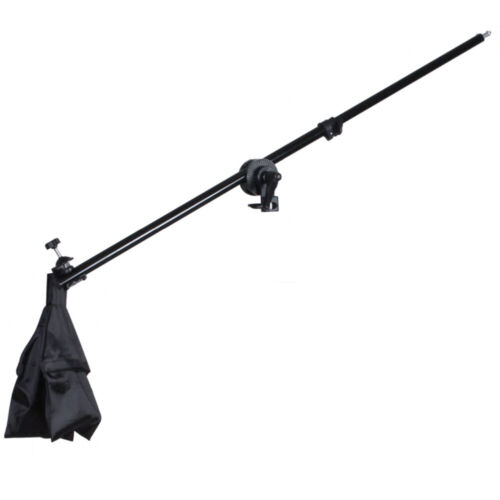 Photo Vidéo Studio Lighting Boom Bras 78-143CM + Sac de sable & Trépied Adaptateur Pince Pivot - Photo 1/7