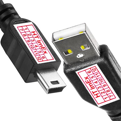 Datenkabel Ladekabel USB-A Stecker zu USB Mini B für Canon Powershot A640, A70