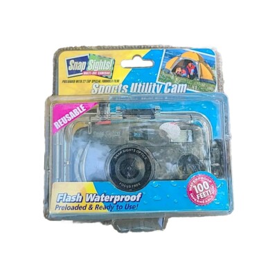 New Snap Sights Underwater Film Camera, Waterproof to 100ft Reusable 35mm  SS01 