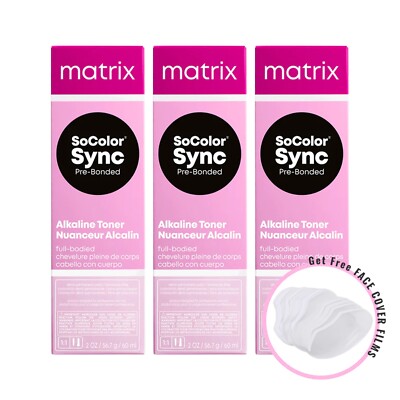 [3PACKS] MATRIX SoColor Sync Pre-Bonded Alkaline Toner (CHOOSE YOUR COLOR)