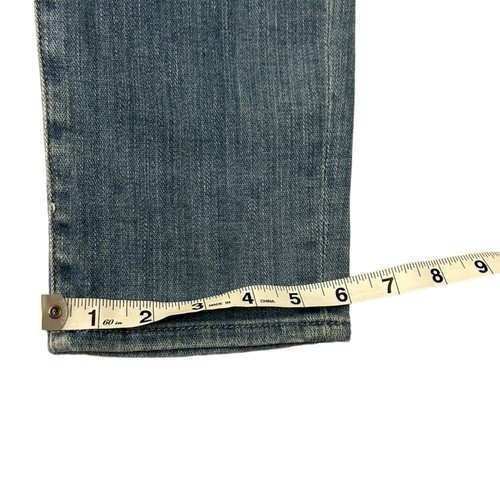 Pantalones de mezclilla para mujer 7 For All Mankind Josefina calce ajustado novio con botones talla 26 - Imagen 12 de 16