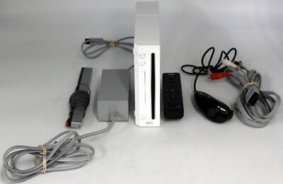 Nintendo Wii Console Sensor A/V Cord Power Supply Controller