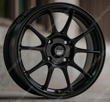 15" Black SR-9 Alloy Wheels Fits Nissan Almera Cube Micra Note Pulsar 4x100