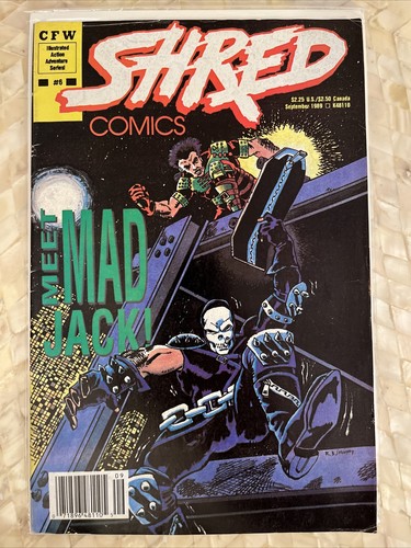 SHRED #6 Skateboard Magazine Comic (1989; CFW Enterprises) 71896481105 ...