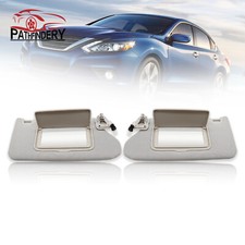 For 2013-2018 Nissan Altima Sun Visor Driver Passenger Pair Set Lighted Gray For 2013-2018 Nissan Altima Sun Visor Driver Passenger Pair Set Lighted Gray