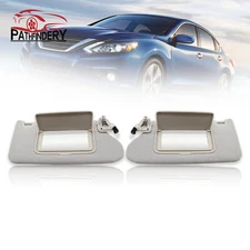 For 2013-2018 Nissan Altima Sun Visor Driver Passenger Pair Set Lighted Gray