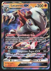 Lycanroc GX 74/145 Guardians Rising Ultra Rare Holo