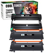 1PK DR630 Drum 2PK TN660 Toner Compatible With Brother DCP-L2540DW MFC-L2740DW