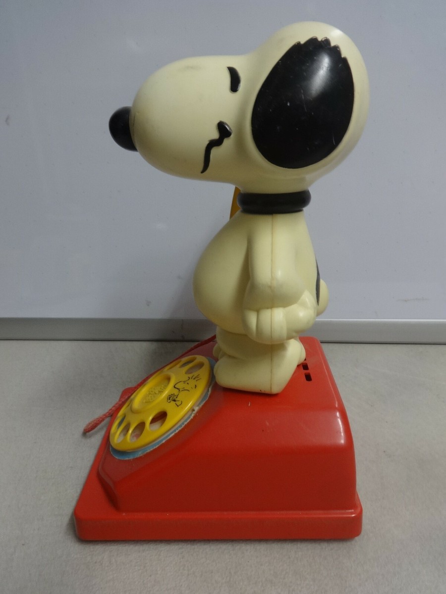 Vintage Snoopy Peanuts Toy Phone Collectible 1966 Hasbro Romper