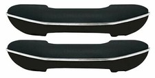 Oer Blackblack Armrest Set With Stainless Trim 1955-1966 Chevygmc Pickup Truck
