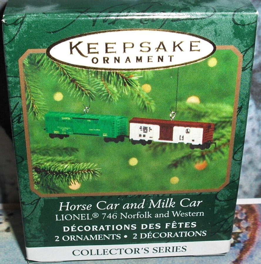2000 Hallmark Keepsake Lionel Horse & Milk Car Series 2 Ornament QXM5971
