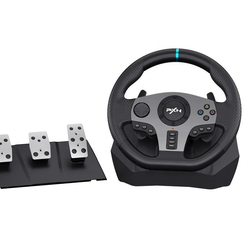 PXN V9 Gaming Steering Wheel Pedal Vibration Game Controller | eBay