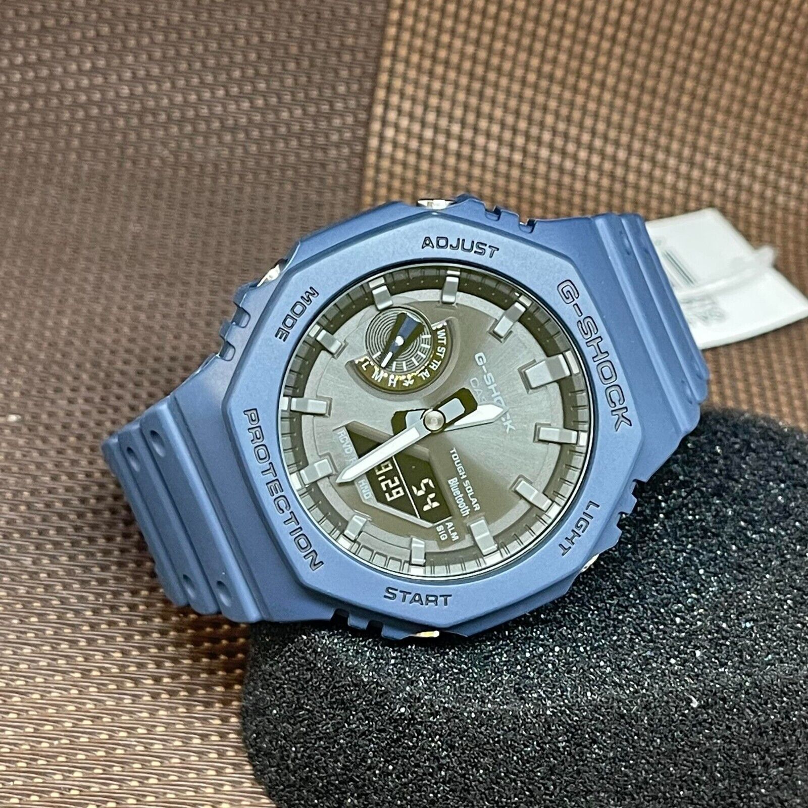 Casio G-Shock GA-B2100-2A Blue Octagonal Solar Bluetooth Mobile Link Men's  Watch