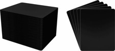 400 7" Record Bin Index Divider Cards - 7"x8-1/2" - Black Standard 20mil Thick