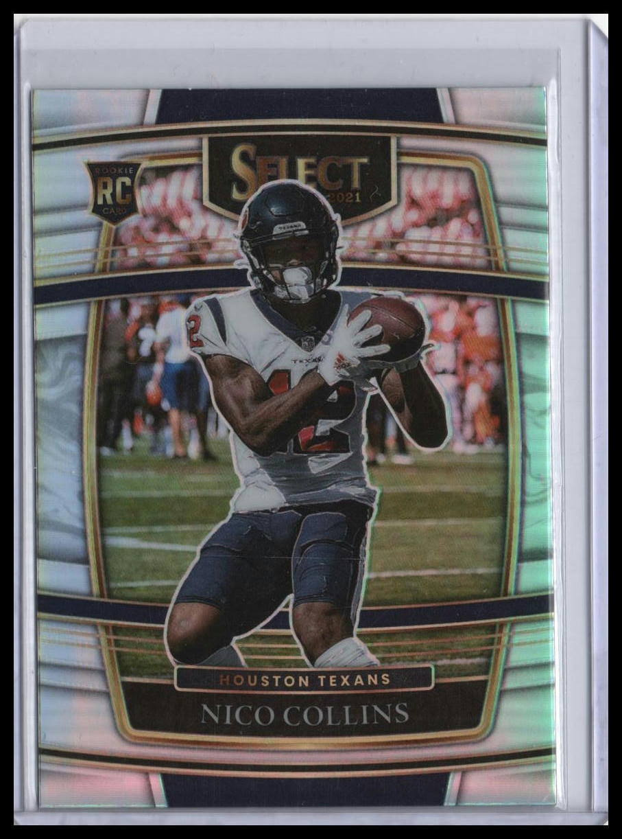 2021 Panini Select Nico Collins Silver Prizm #69 Rookie