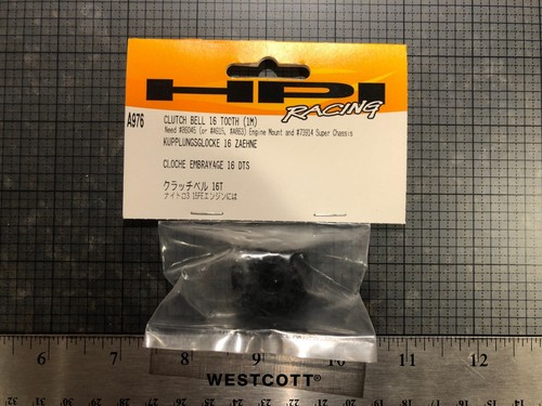 HPI RS4 Nitro A976 Clutch Bell 16 Tooth (1M) Racer Super 16T MT - Picture 2 of 5