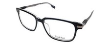 Vivid Big And Tall 18 Reading Glasses in Black Layered Crystal 57mm 0.50 Power