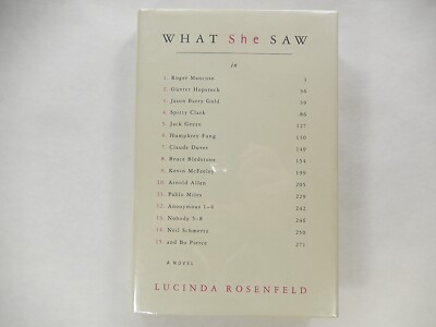 #ad #ad What She Saw: A Novel by Lucinda Rosenfeld 2000 1st Edition 1st Pr SIGNED $24.95