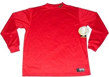 Golds Gym Weight Lifting Mens Vintage 90s Long Sleeve Polyester Shirt sz. XL New